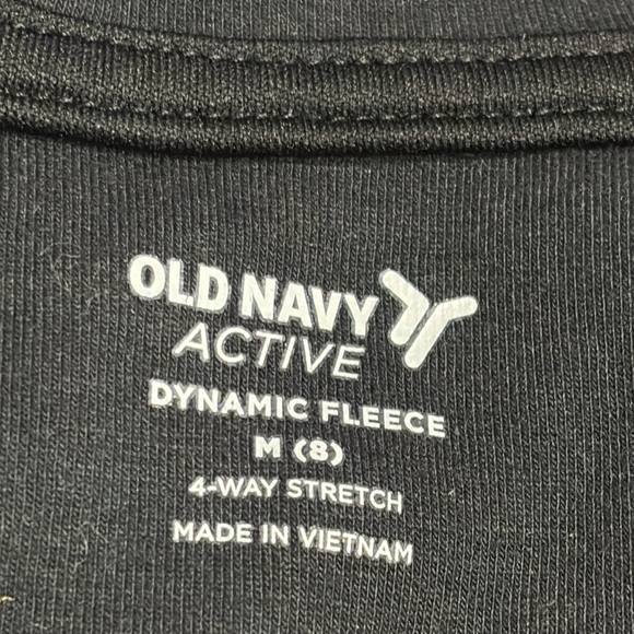 Old Navy Active Dynamic Fleece 4-Way Stretch Black Jacket Hoodie Kids Size M (8) - Picture 3 of 8